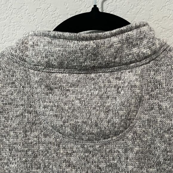 WOOLRICH Men's Grey Fleece 1/2 Zip Pullover Sweater, Size L - Picture 9 of 10